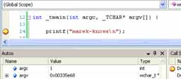 Visual C++ Debugger