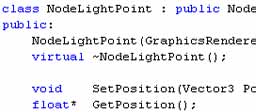 Three Inherited NodeLight Classes